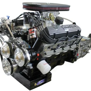 Ford Small Block Compatible 347 c.i. Engine and TKX Manual Transmission - 415 Horsepower - Mustang Edition Builder Series with Polished Pulley Kit - Fuel Injected