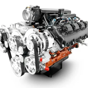 Chrysler Hemi Compatible 426 c.i. Engine and 4L65/70E Automatic Transmission - 610 HP - Standard Edition Builder Series with Polished Pulley Kit - Fuel Injected