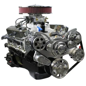 Chrysler Small Block Compatible 408 c.i. Engine and 727 Automatic Transmission - 465 Horsepower - Standard Edition Builder Series with Polished Pulley Kit - Carbureted