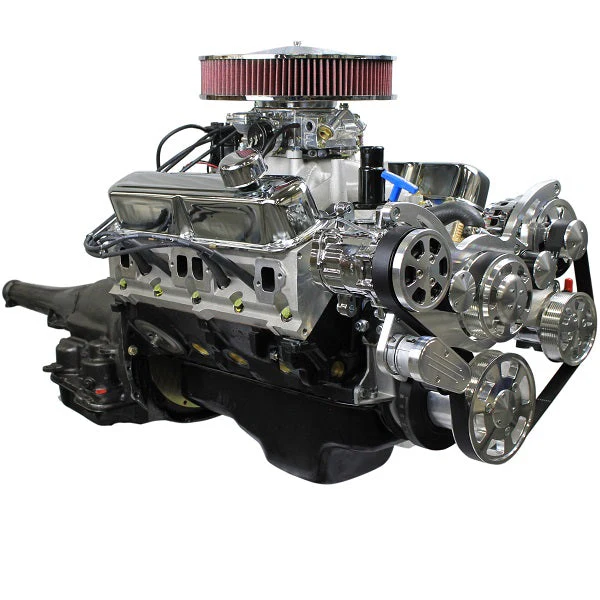 Chrysler Small Block Compatible 408 c.i. Engine and 727 Automatic Transmission - 465 Horsepower - Standard Edition Builder Series with Polished Pulley Kit - Carbureted - Image 3