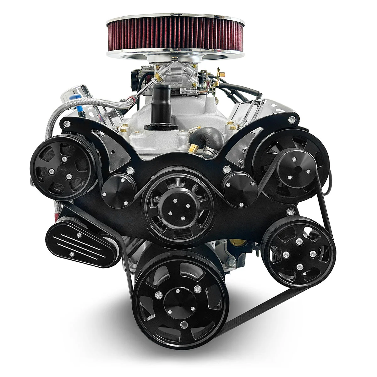 Chrysler Small Block Compatible 408 c.i. Engine and 727 Automatic Transmission - 465 Horsepower - Standard Edition Builder Series with Black Pulley Kit - Carbureted - Image 3