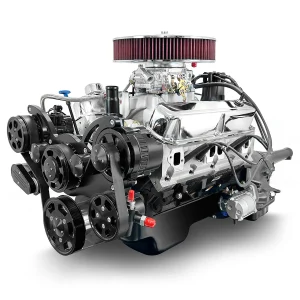 Chrysler Small Block Compatible 408 c.i. Engine and 727 Automatic Transmission - 465 Horsepower - Standard Edition Builder Series with Black Pulley Kit - Carbureted