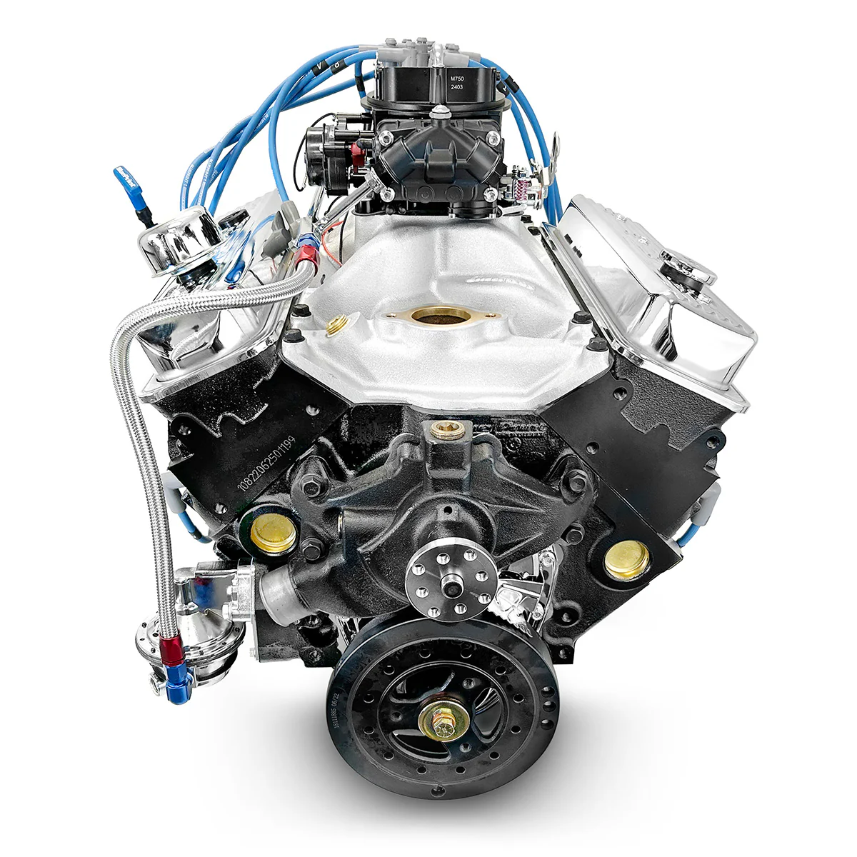 GM Marine Small Block Compatible 350 c.i. Engine - 350 Horsepower - Base Dressed - Carbureted - Image 3