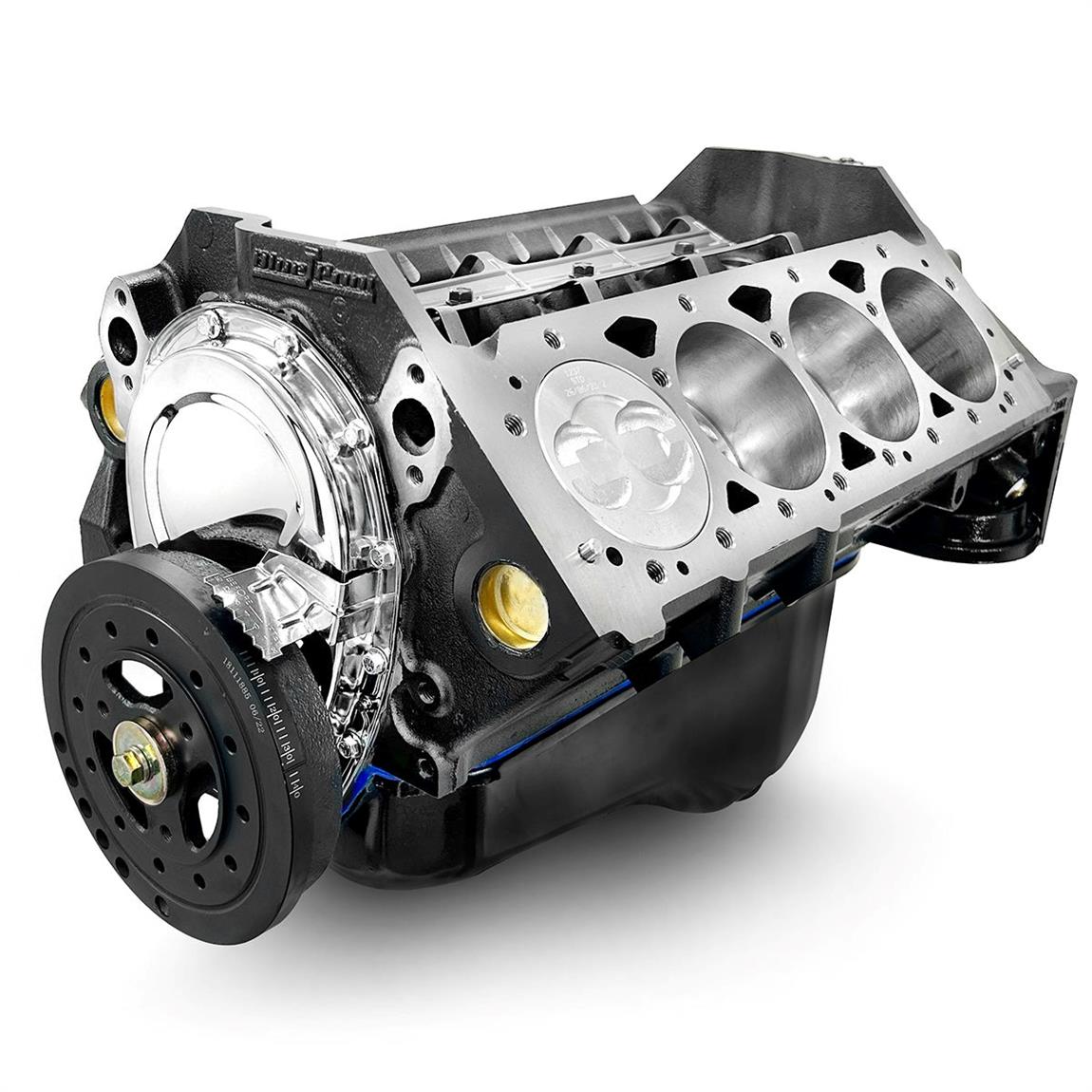 BluePrint BP38318SP GM 383 Short Block Plus Crate Engine, Cast Steel Crank