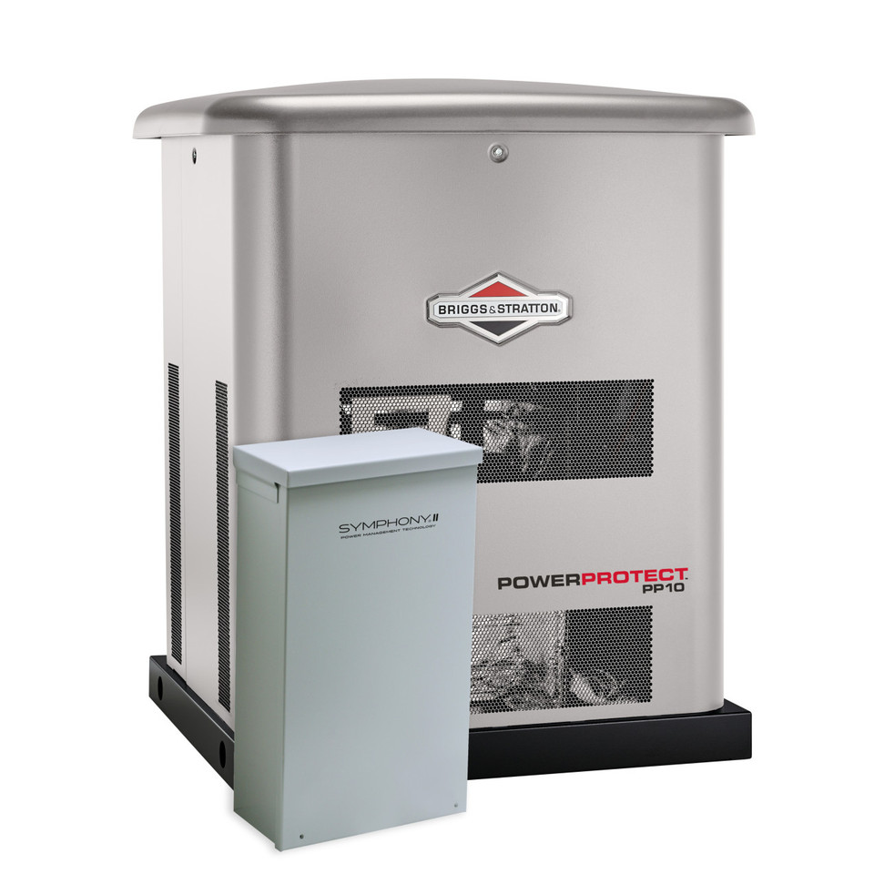 Briggs and Stratton 10kW Standby Generator with 200-Amp Whole House ATS ...